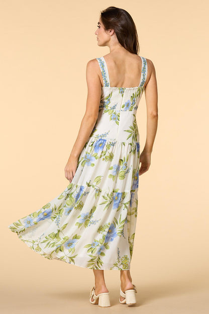 Versona blooming day maxi dress WHITE_MULTI