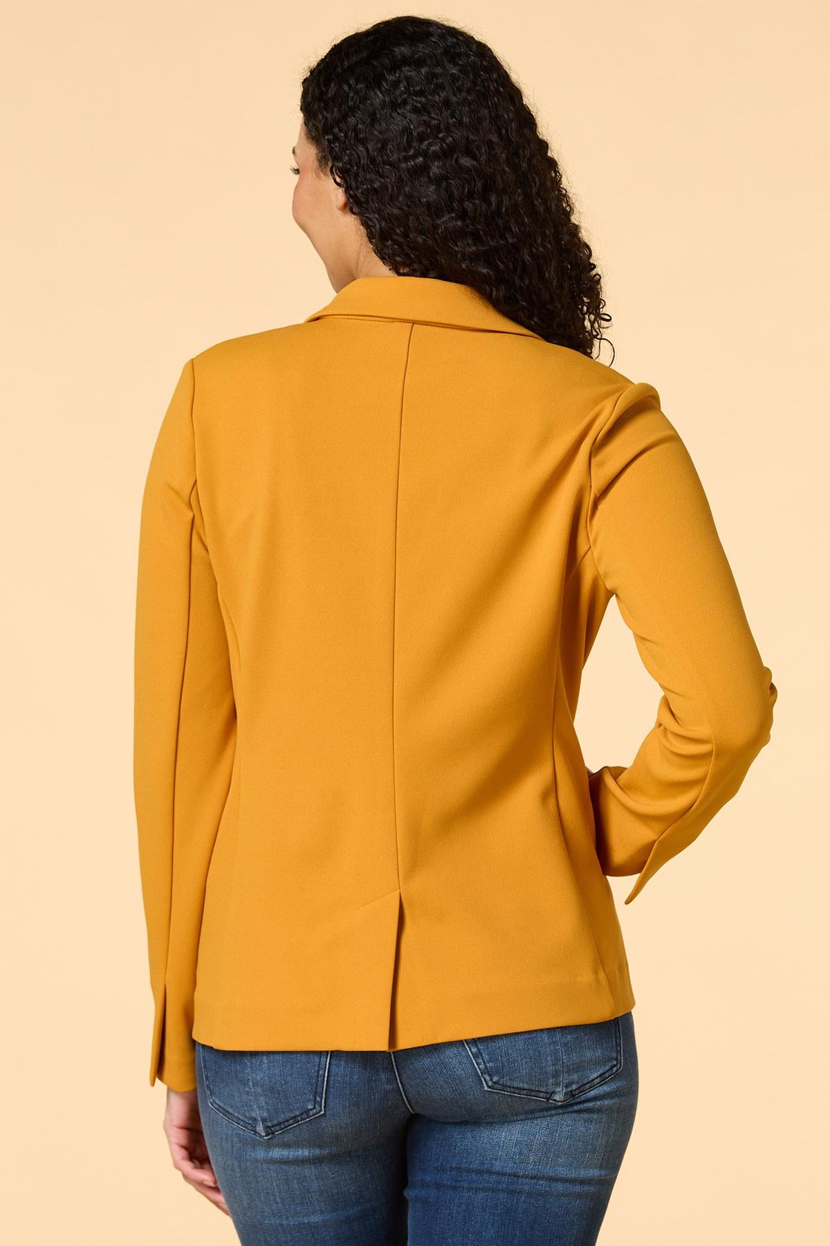 Versona office culture crepe blazer WHITE_ALYSSUM