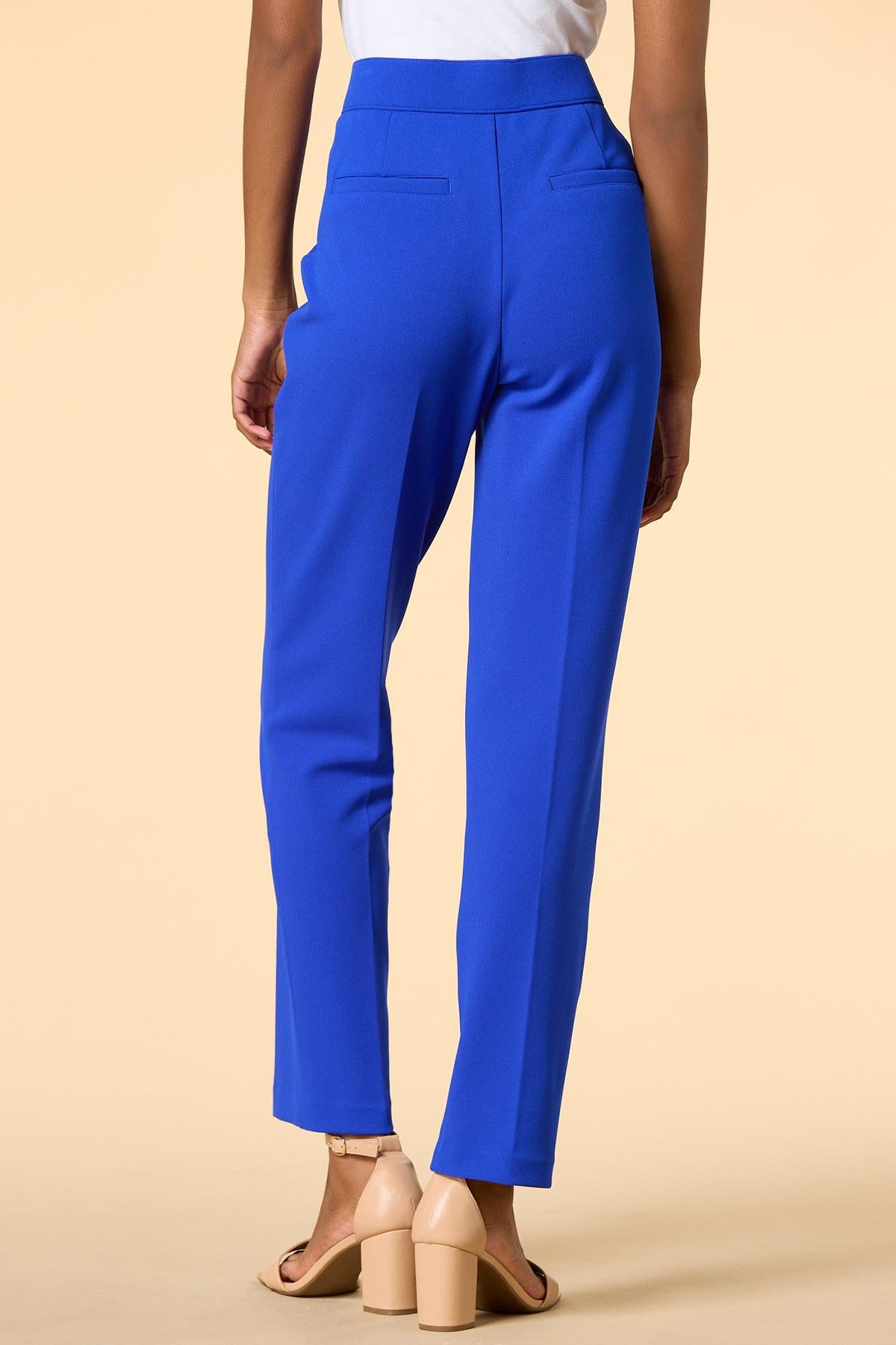 Versona straight up crepe pants ELECTRIC_STORM