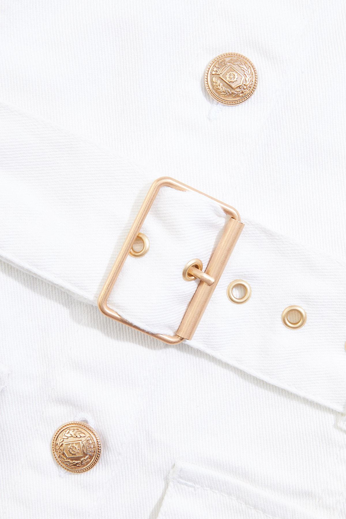 Versona cache white denim dress IVORY