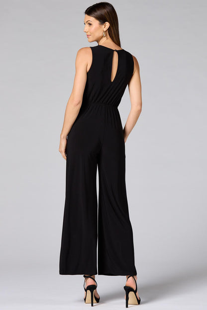 Versona cache gold detail jumpsuit IDEAL_BLACK