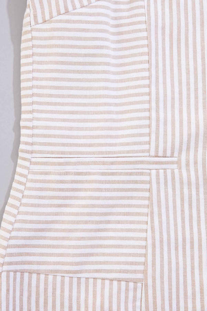 Versona cache neutral striped vest WHITE_MULTI