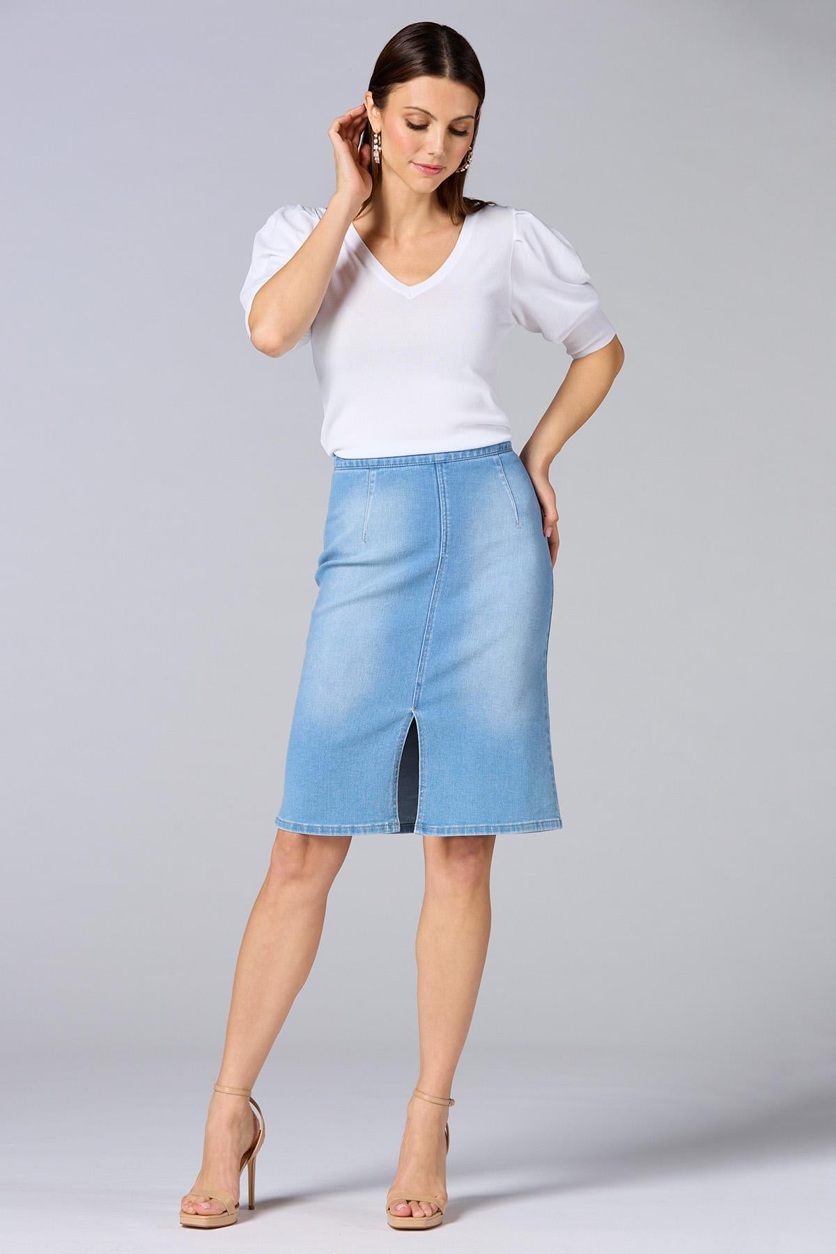 Versona cache puff sleeve sweater WHITE