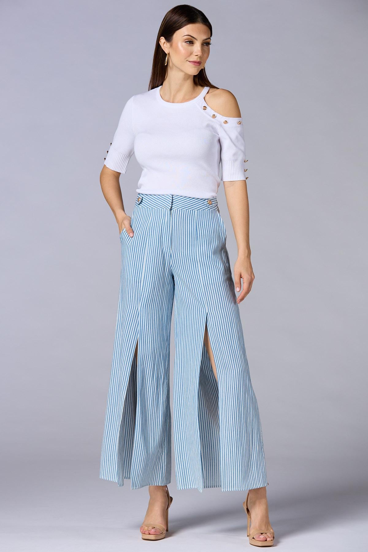 Versona cache one shoulder sweater BRIGHT_WHITE