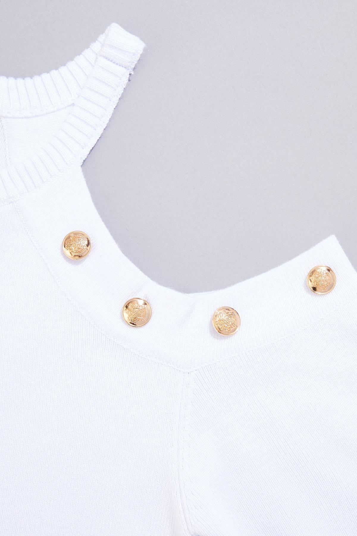 Versona cache one shoulder sweater BRIGHT_WHITE