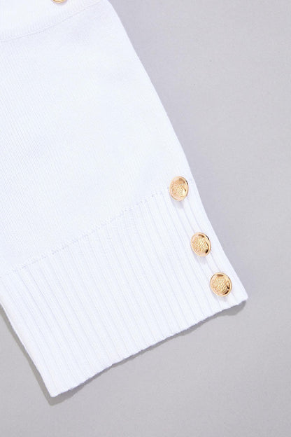 Versona cache one shoulder sweater BRIGHT_WHITE