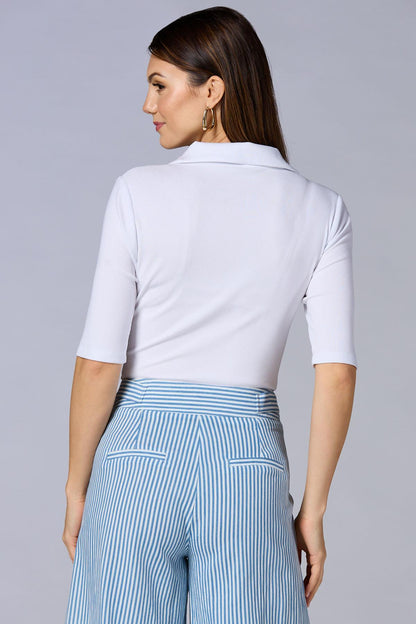 Versona cache solid polo shirt BRIGHT_WHITE