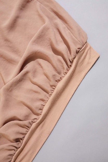 Versona cache beige drape top BEIGE