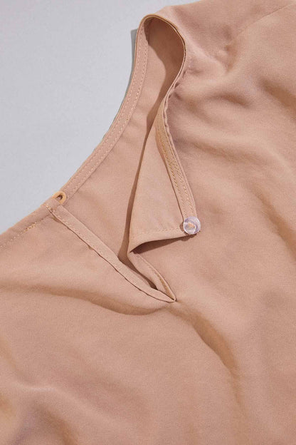 Versona cache beige drape top BEIGE