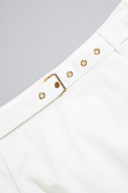 Versona cache solid lace hem skirt BRIGHT_WHITE
