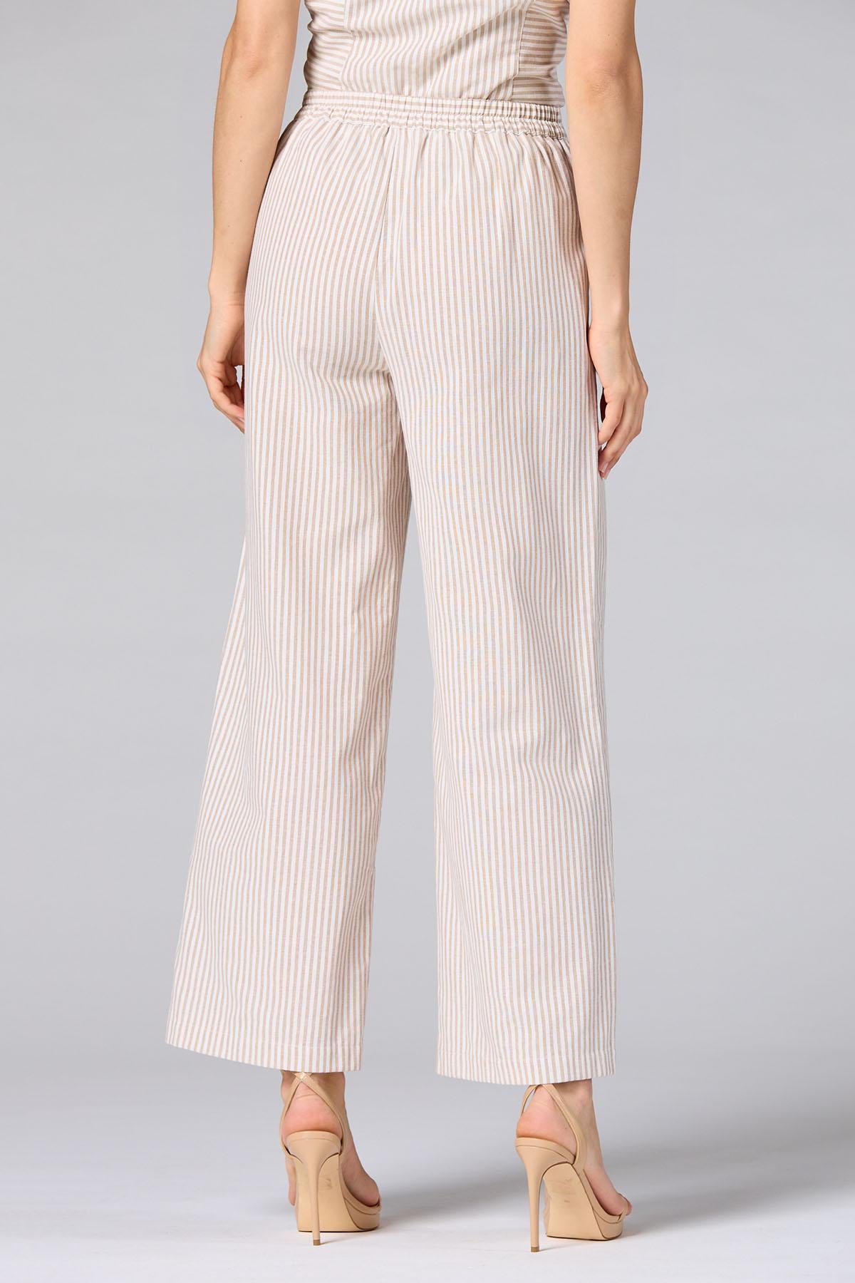 Versona cache neutral striped pants WHITE_MULTI