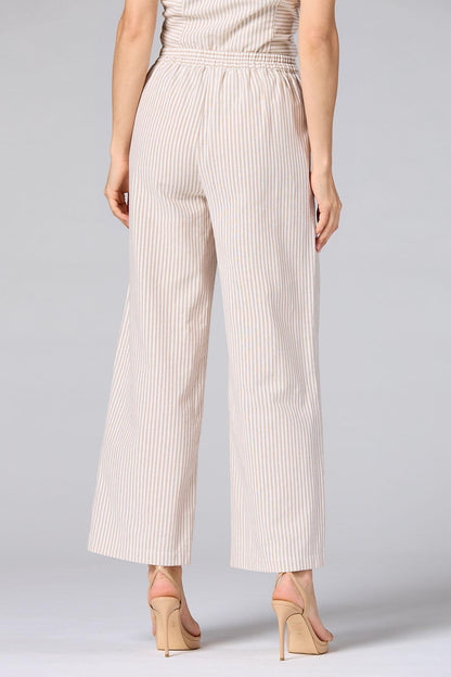 Versona cache neutral striped pants WHITE_MULTI