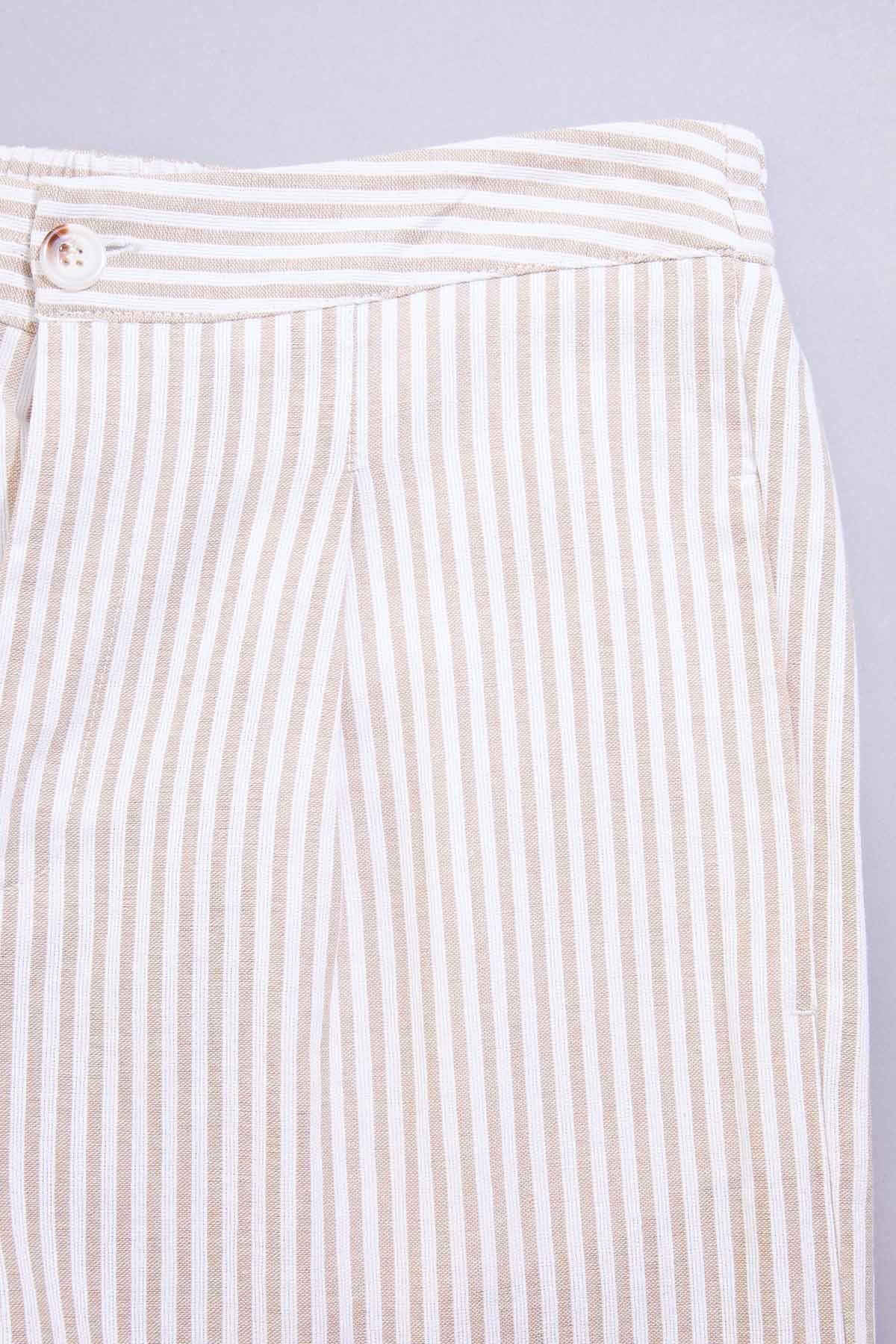 Versona cache neutral striped pants WHITE_MULTI