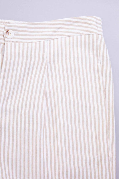 Versona cache neutral striped pants WHITE_MULTI