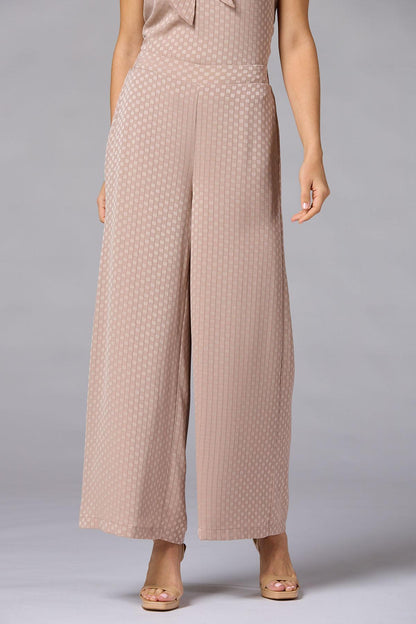 Versona cache geo textured pants BEIGE