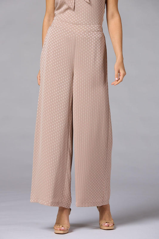 Versona cache geo textured pants BEIGE