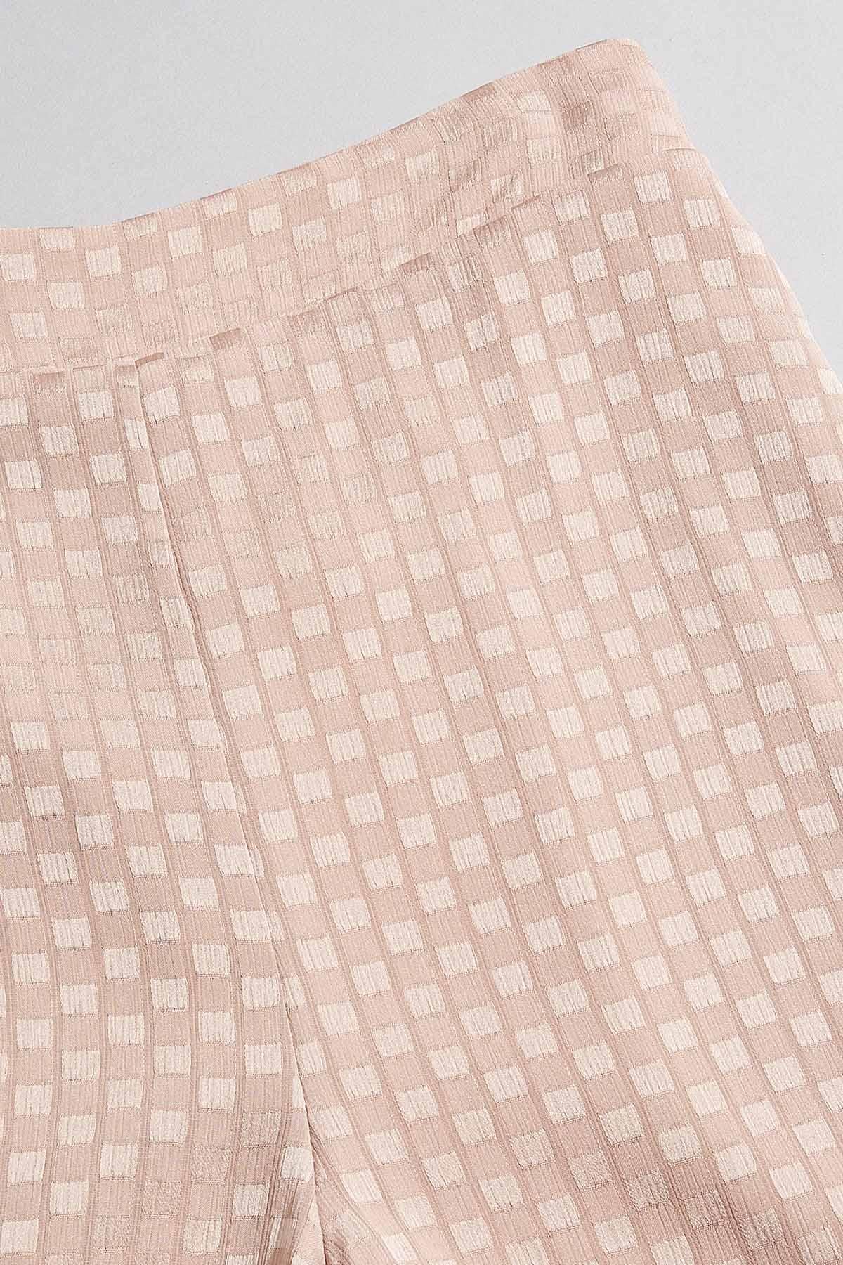 Versona cache geo textured pants BEIGE