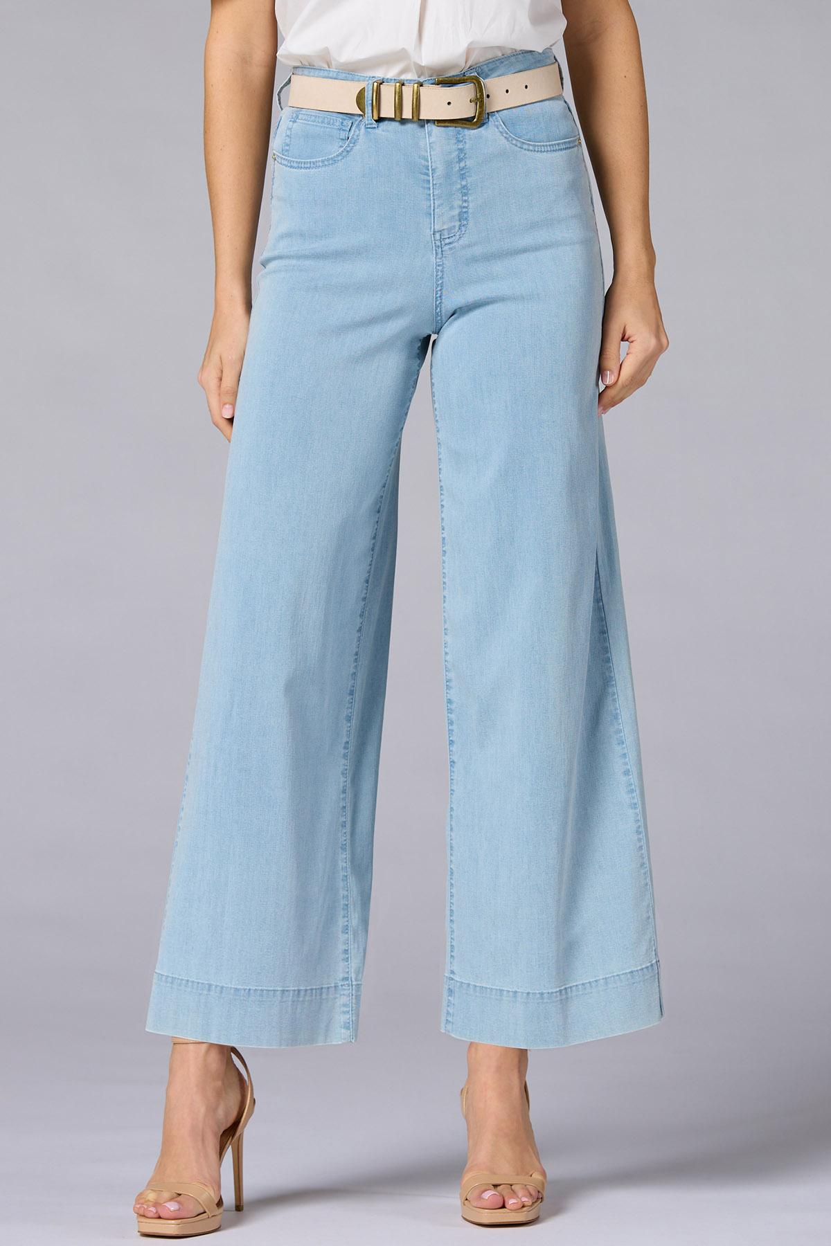 Versona cache denim trousers LIGHT_WASH_DENIM