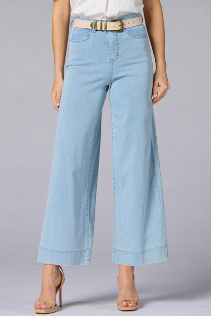 Versona cache denim trousers LIGHT_WASH_DENIM
