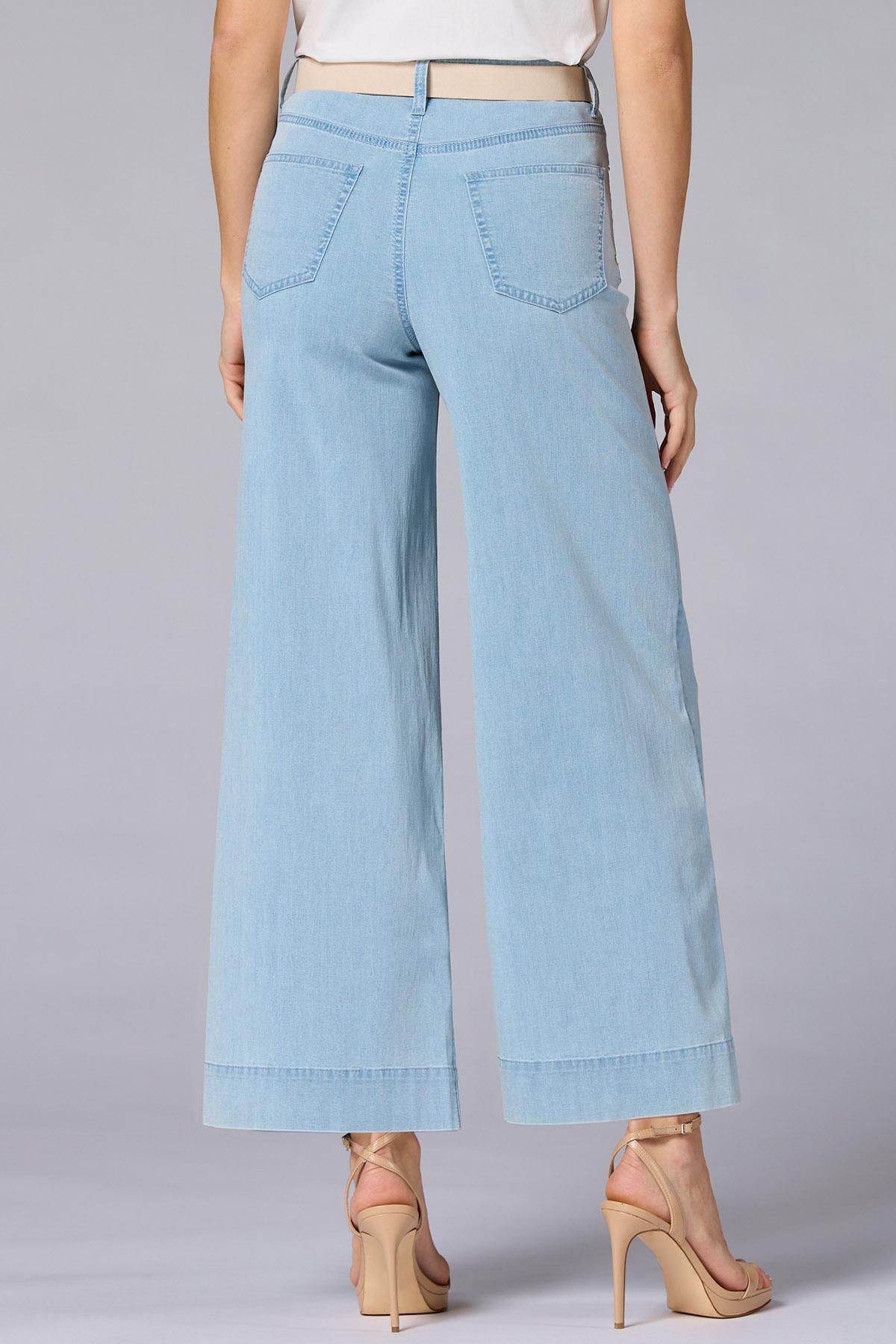 Versona cache denim trousers LIGHT_WASH_DENIM