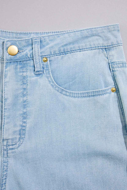 Versona cache denim trousers LIGHT_WASH_DENIM