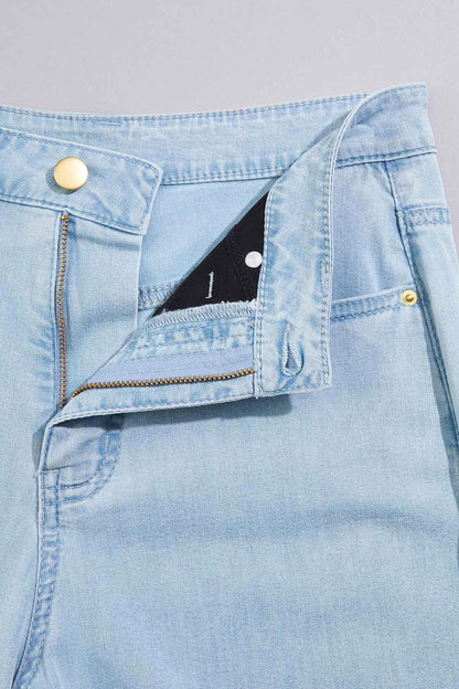 Versona cache denim trousers LIGHT_WASH_DENIM