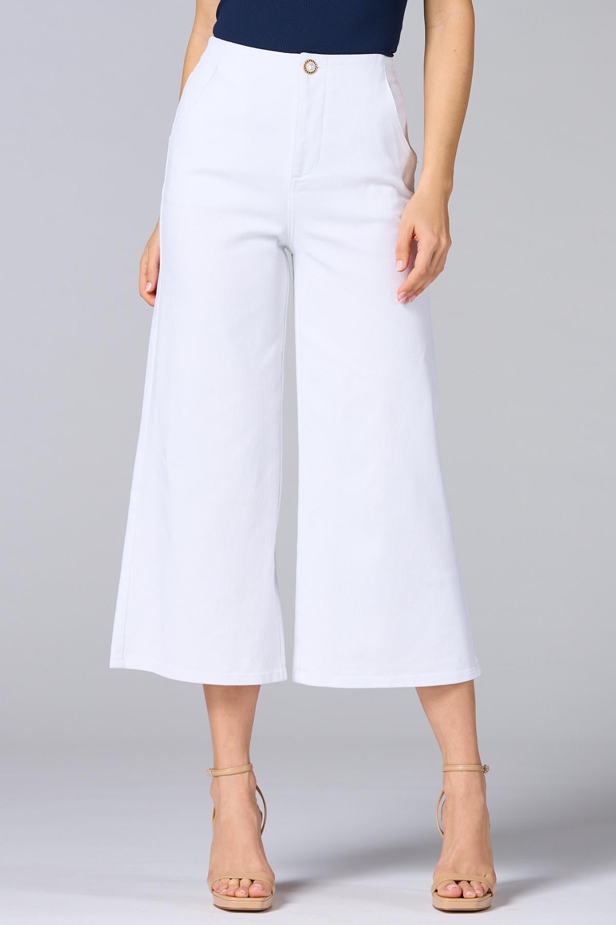 Versona cache high rise white jeans WHITE