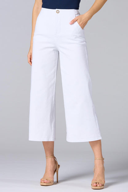 Versona cache high rise white jeans WHITE