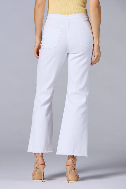 Versona cache flared white jeans WHITE_DENIM