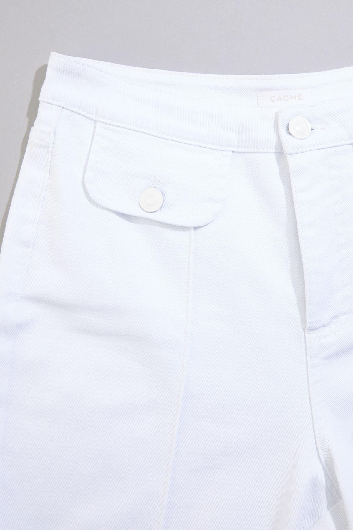 Versona cache flared white jeans WHITE_DENIM