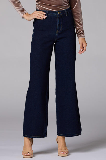 Versona cache dark wash trouser jeans DARK_WASH_DENIM