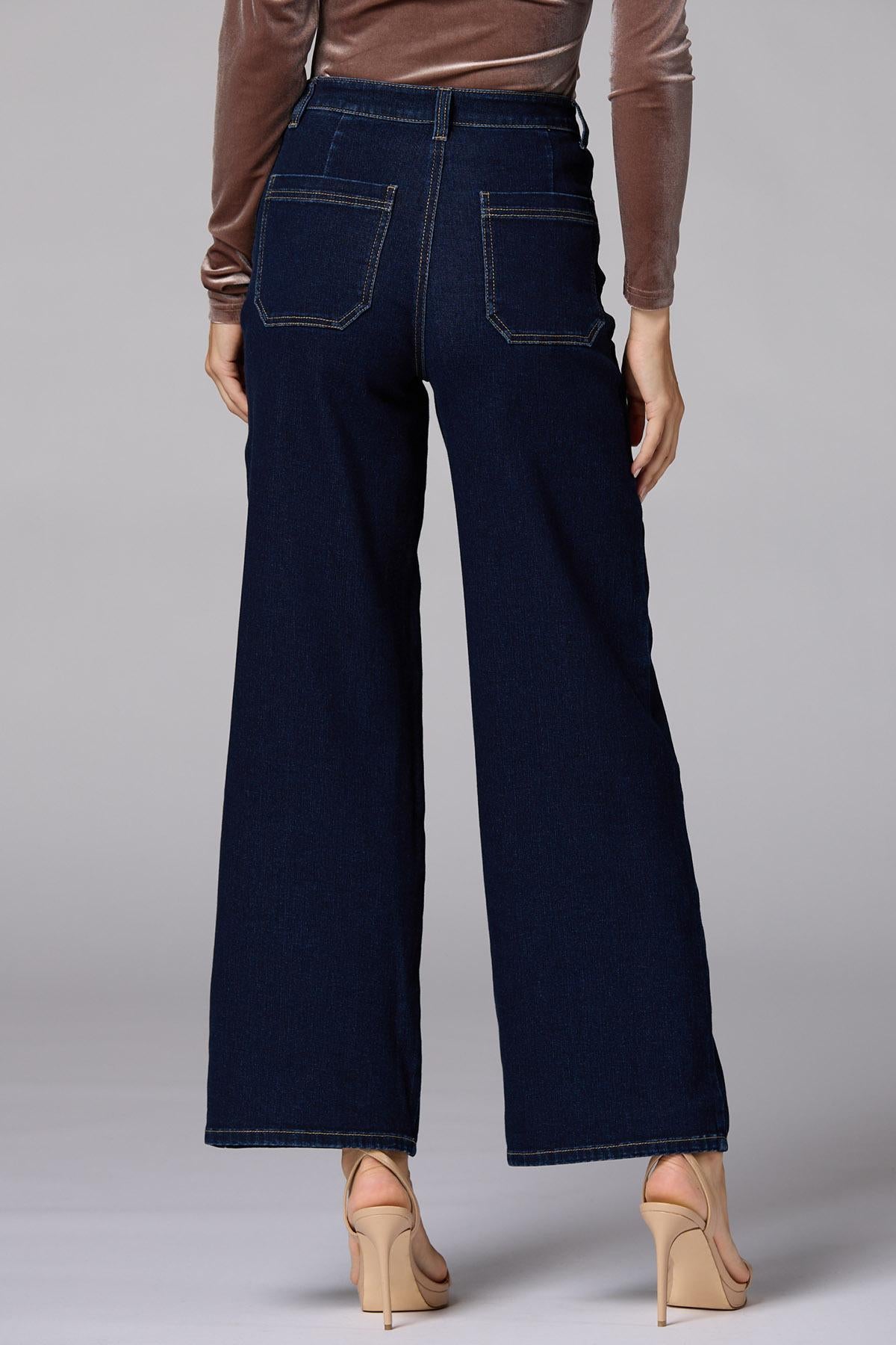 Versona cache dark wash trouser jeans DARK_WASH_DENIM