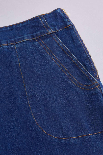 Versona cache dark wash wide leg jeans