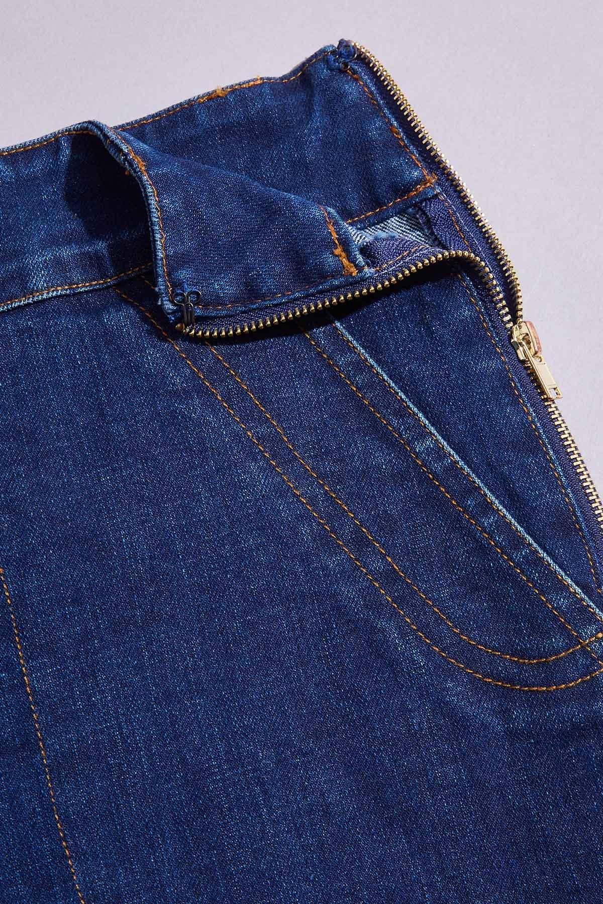 Versona cache dark wash wide leg jeans