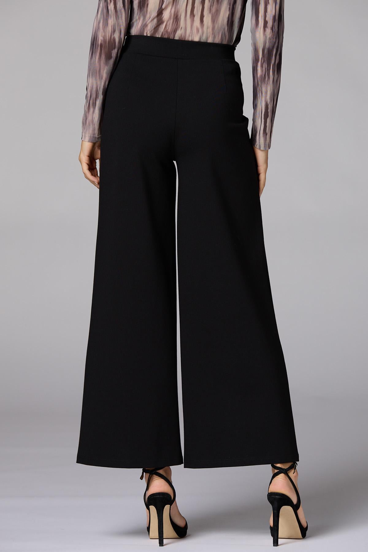 Versona cache ponte buckle belt pants NAVY_BLAZER