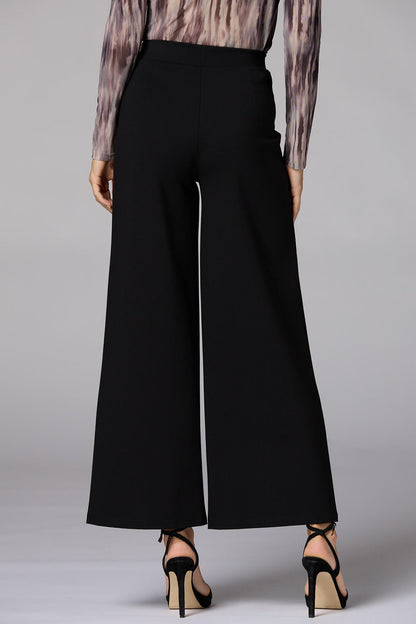 Versona cache ponte buckle belt pants NAVY_BLAZER