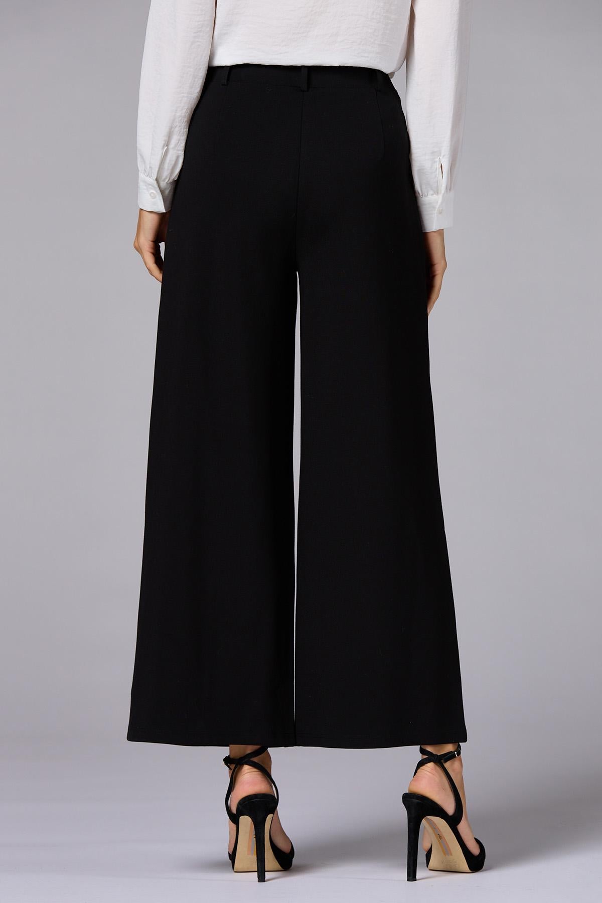 Versona cache ponte knit trousers IDEAL_BLACK