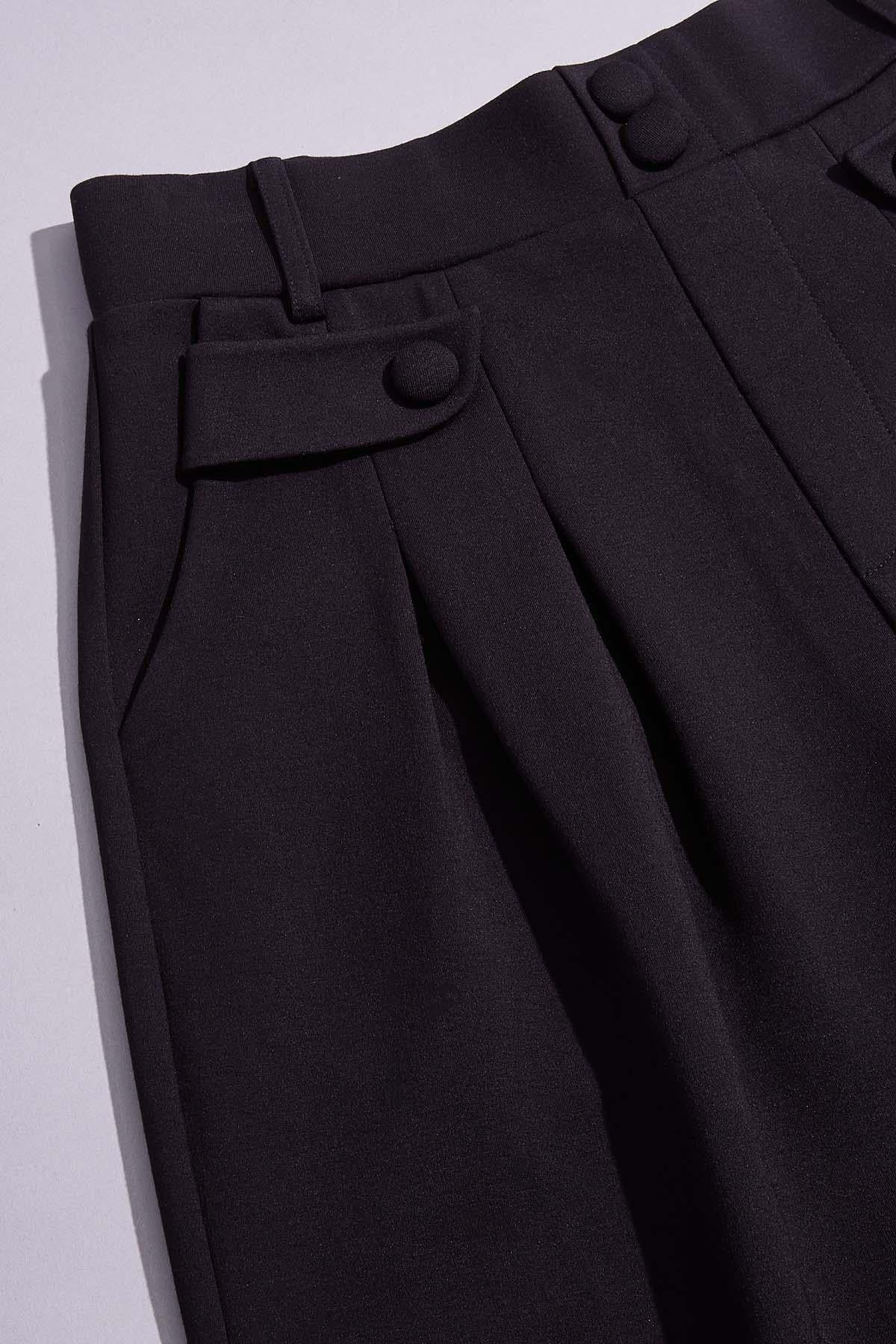 Versona cache ponte knit trousers IDEAL_BLACK