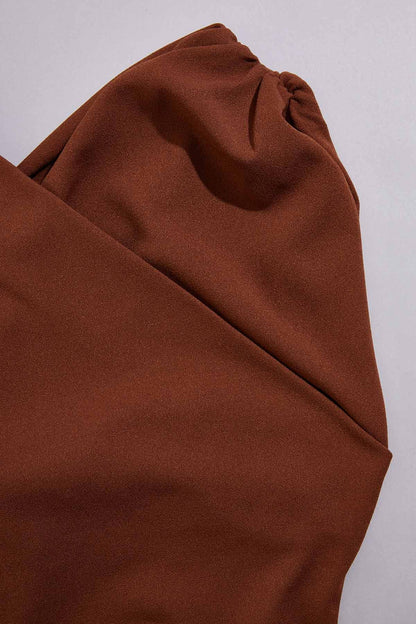 Versona cache overlap knit top ESPRESSO