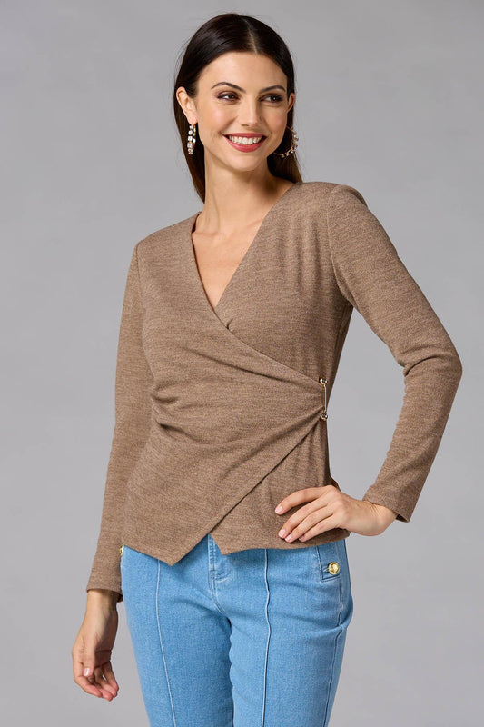 Versona cache wrap front top BROWN