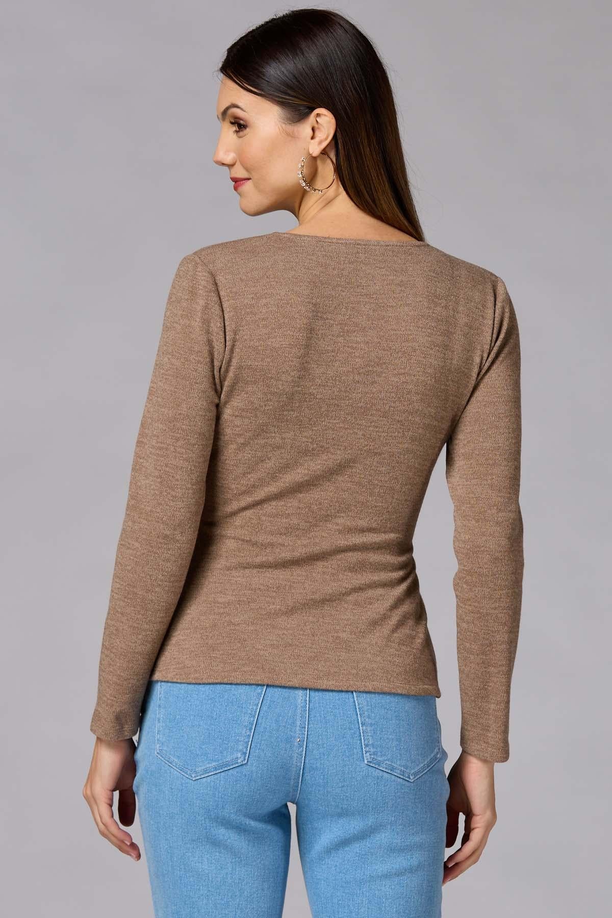 Versona cache wrap front top BROWN