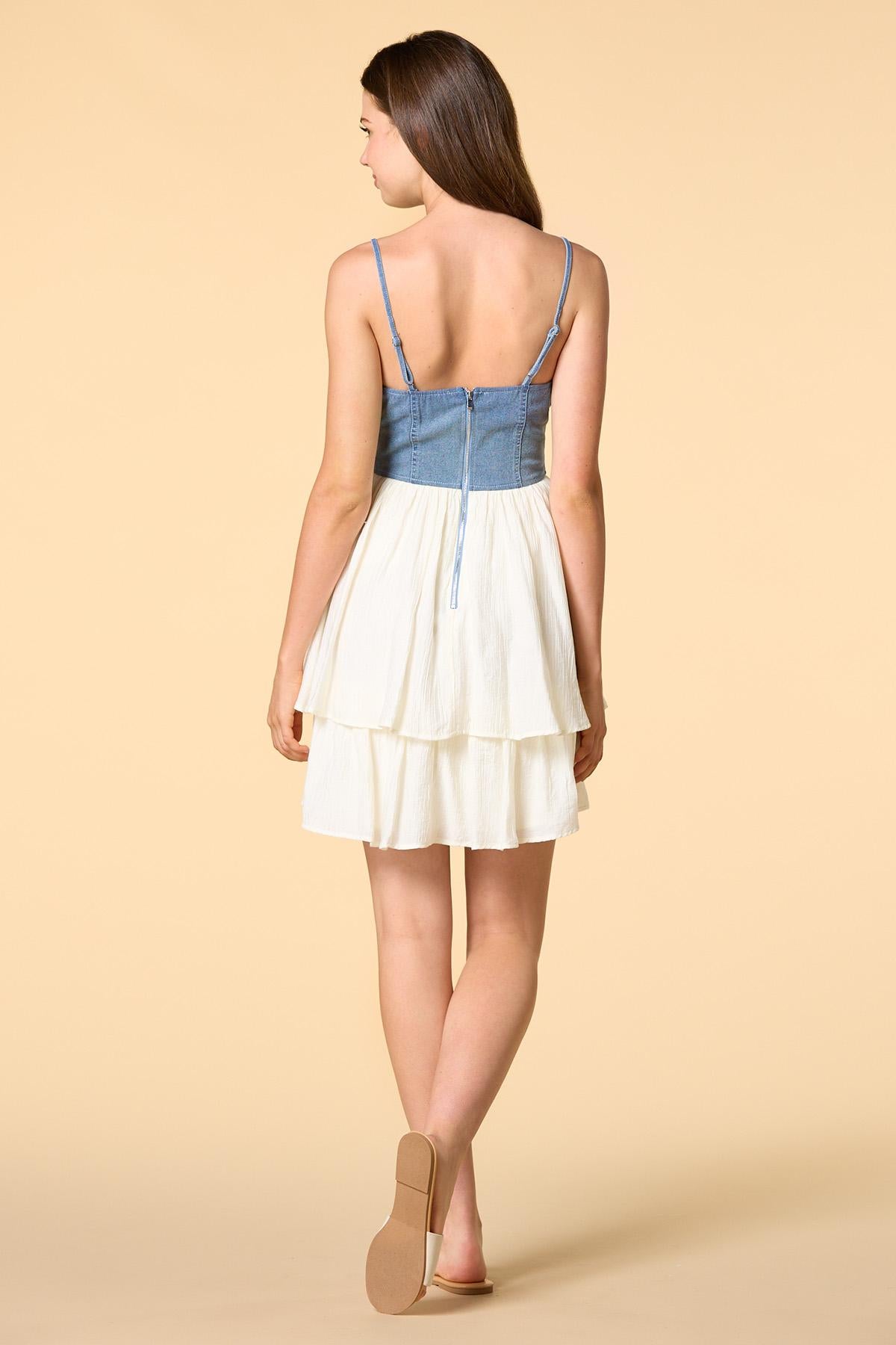 Versona gone west mini dress DARK_WASH_DENIM
