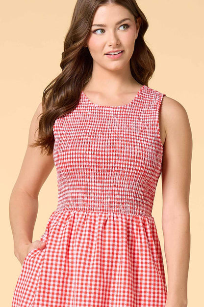 Versona take your picnic midi dress RED_MULTI