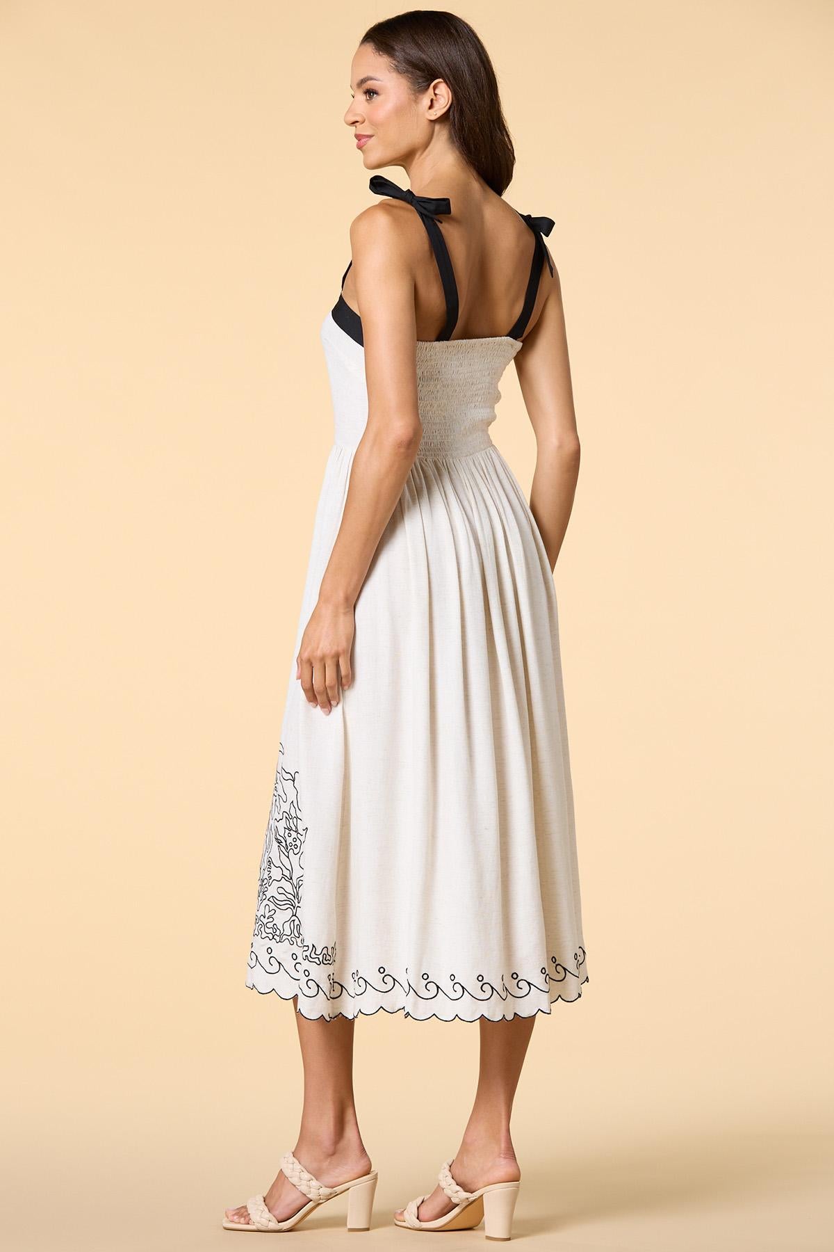 Versona change the ending midi dress NATURAL
