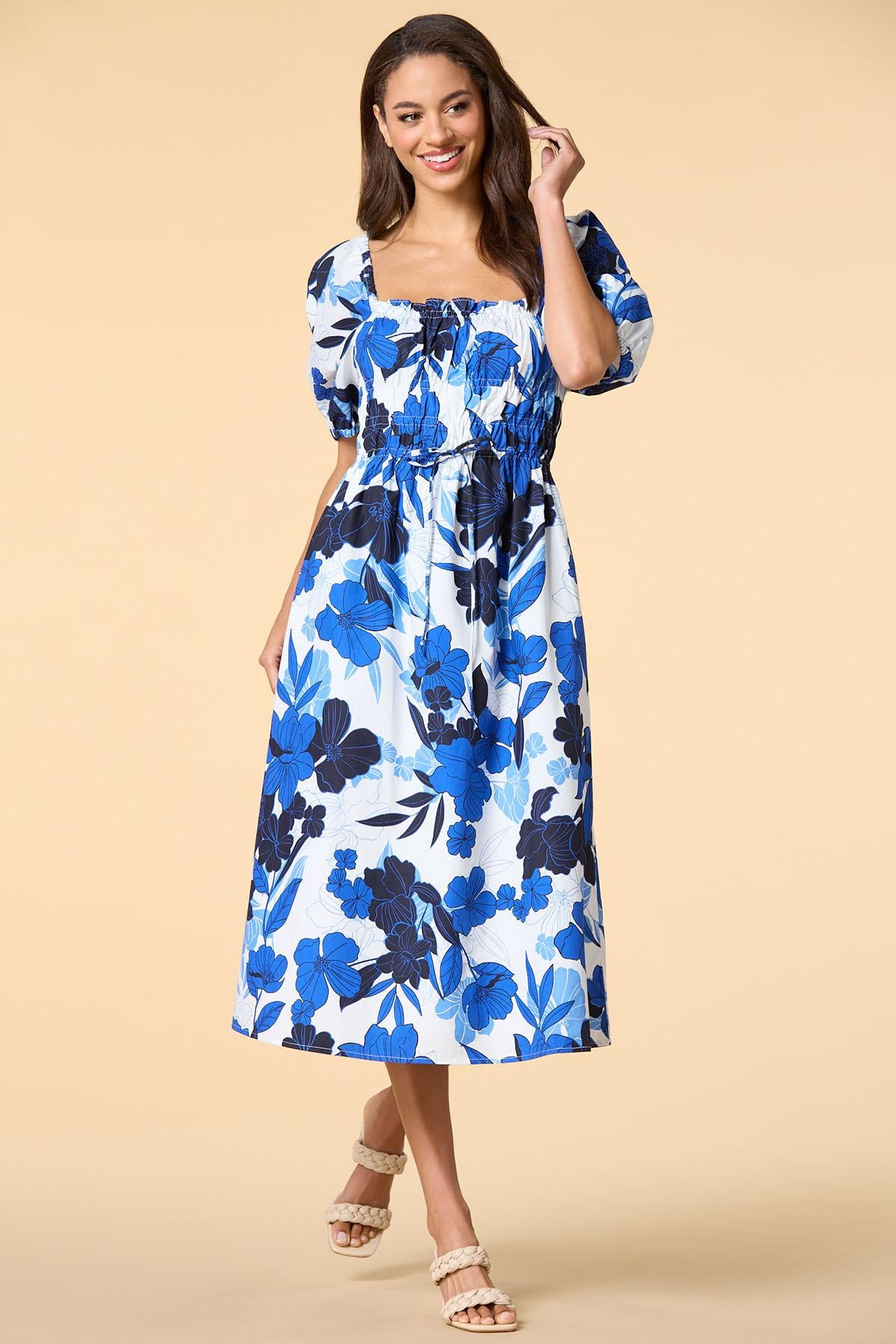 Versona violets are blue maxi dress BLUE_MULTI
