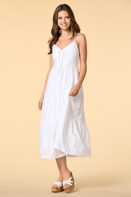 Versona bright beaches maxi dress WHITE