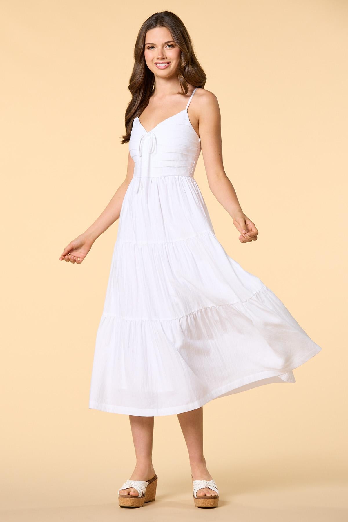 Versona bright beaches maxi dress WHITE