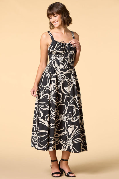 Versona night moves maxi dress BLACK_WHITE_PATTERN
