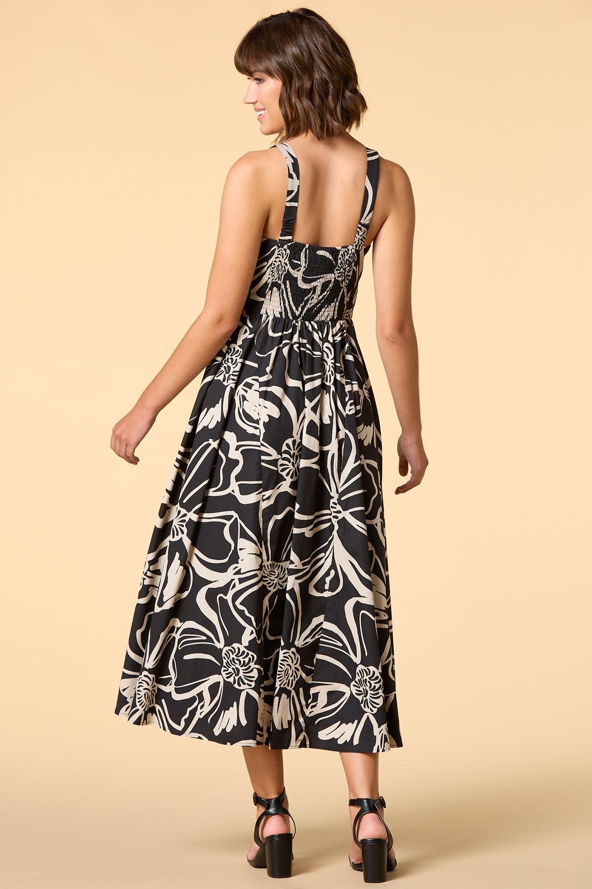 Versona night moves maxi dress BLACK_WHITE_PATTERN