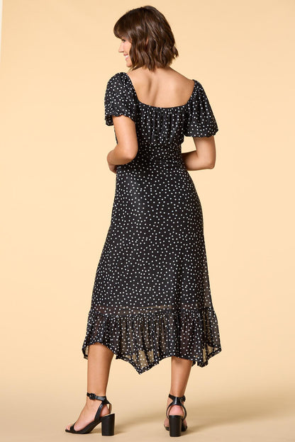 Versona in the dot light maxi dress BLACK_WHITE_PATTERN